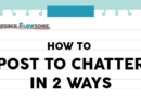 Flow: How To Post To Chatter In Two Ways